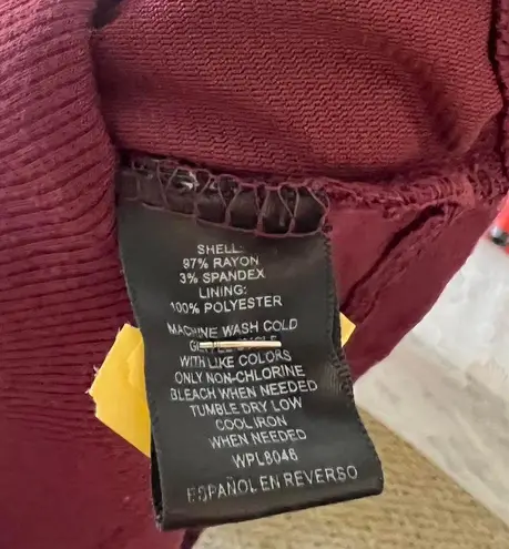 INC Red Burgundy Size 2x Shirt