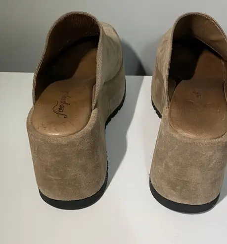 Free People Platform Avery Mules Tan Size 10.5