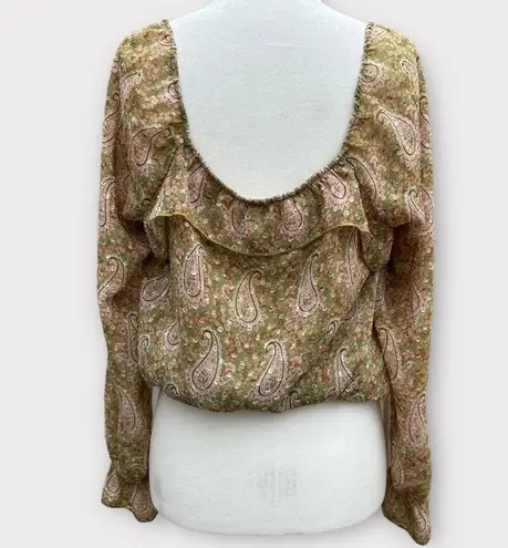 DR2 Paisley Peasant Blouse Size M - Image 5