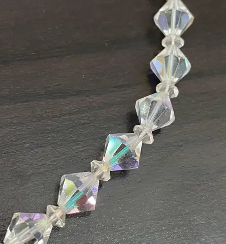 Vintage Clear Aurora Borealis AB Crystal Diamond