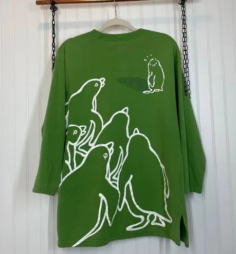 Vintage USPP United States Of Paradise Park Sweatshirt Penguin Pullover Jumper M Green Size M
