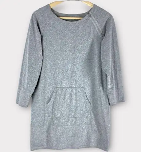 Neon Buddha Cropped Sleeve Sweatshirt Tunic Top