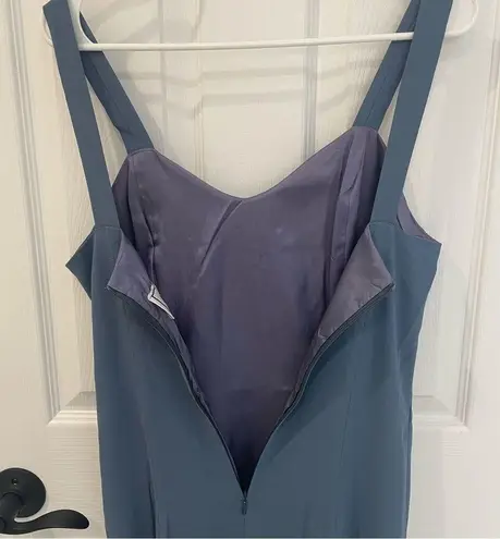 Ellie Vintage Dusty Blue Lavender Gown Sweetheart Neckline Women’s Size M