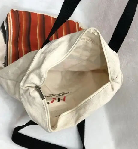 HighKing Cotton Source Direct Las Vegas Luggage Look Zip Up Top Tote Bag 18”x15”