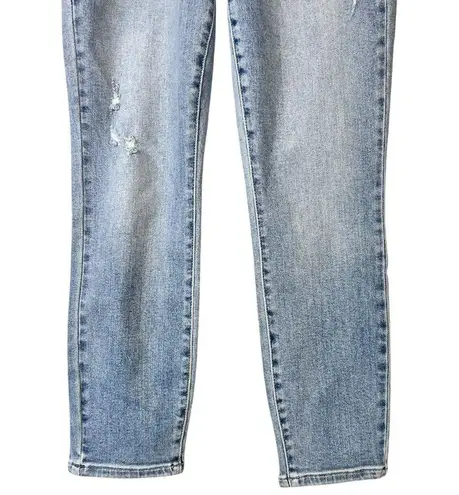 Judy Blue High Waisted Leopard Camo Slim Fit Light Wash Jeans