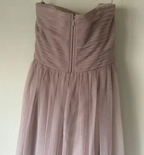 Birdy Grey Christina Convertible Dress - Tulle Sandy Mauve Full Body Textured Padded