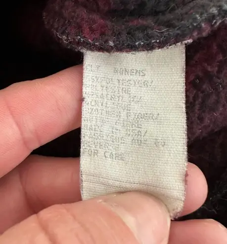 Woolrich Vintage Plaid Chunky Sherpa Fleece Pullover Sweater