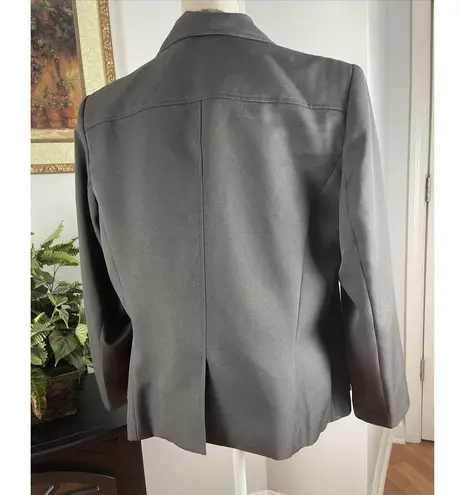 John Meyer Gray Suit 14W Pocket 3 Open Button Long Sleeve Lapel Collar Lined