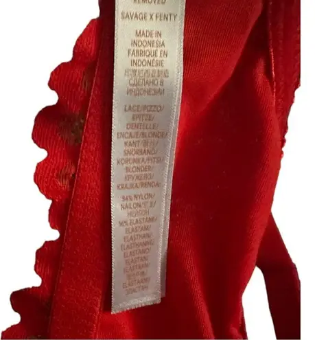 Savagexfenty NEW Savage X Fenty Savage Not Sorry Lightly Lined Lace Balconette Bra 40DD