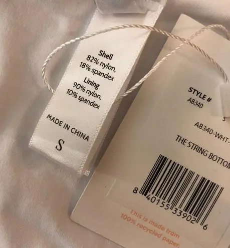 ANDIE Swim The String Bikini Bottom Tie Sides White S