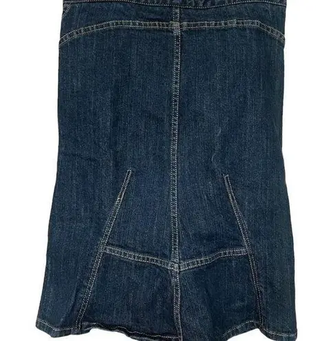 BCBGMAXAZRIA BCBG dark wash denim skirt