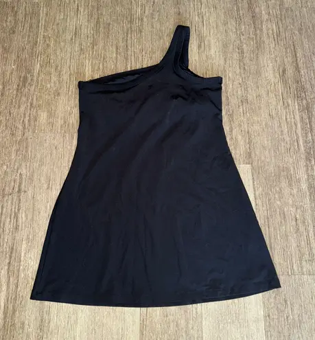 All In Motion EUC  One Shoulder Black Tennis Dress - Medium