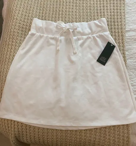 Wild Fable White Cotton Tennis Skirt