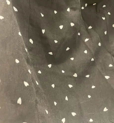 Black & White Heart Print Tank Top Size XS