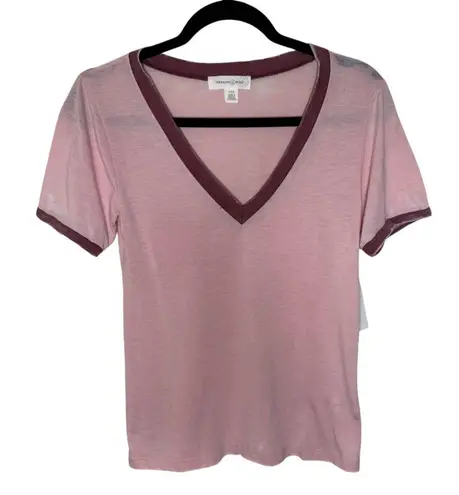 Treasure & Bond Ringer V-Neck T-Shirt Size XXS