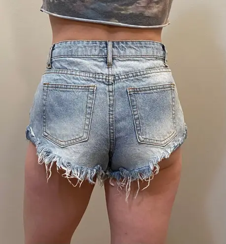 Forever 21 Distressed Jean Shorts 