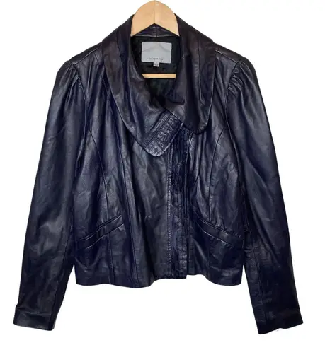 Classiques Entier Leather Moto Jacket, size Large