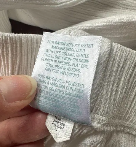 Kona Sol Faux Wrap Split Leg Crepe-y Cover Up Wide Leg Beach Pants Size XL