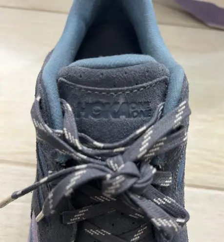 Hoka X FP Movement Clifton L Suede Sneakers Women’s Size 5.5 Ocean Blue Purple