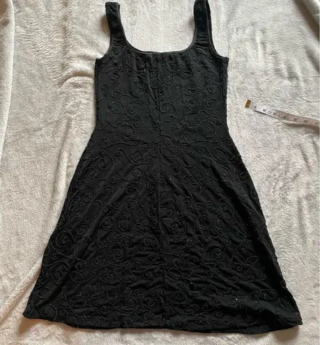 Alexia Admor Vintage 90s Beaded A-Line Fit and Flare Mini LBD Medium