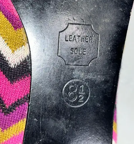 Vintage Missoni for Target Women’s Chevron Knit Fabric Ballet Flats Shoes 8.5