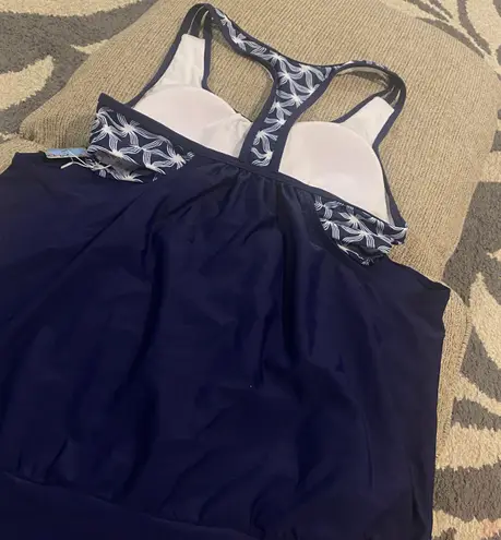 Yonique T-Back Blouson Swim brief bottom tankini set