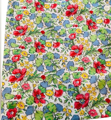 Orvis  Y2K Cottagecore Hippie Boho Western Country Floral Button Up Cotton Skirt