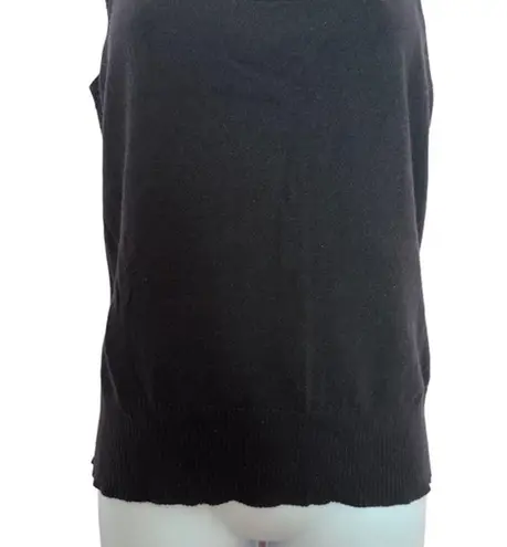 NWT Escada 100% Cashmere Knit Luxury neck tank Top Sweater size 40 M Black Size M