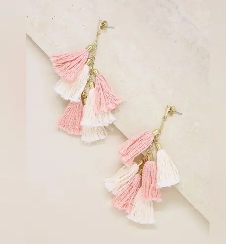 Ettika NWT daydreamer tassel 18k gold plated earrings