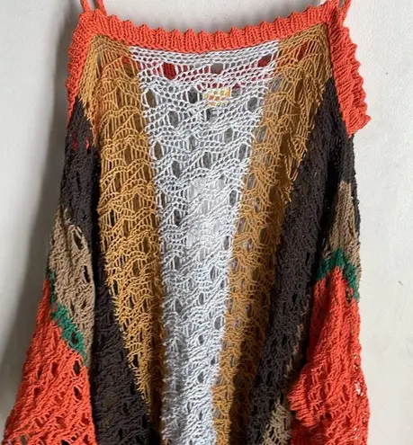 Agua Bendita Calicos Crochet Tunic Cover-Up