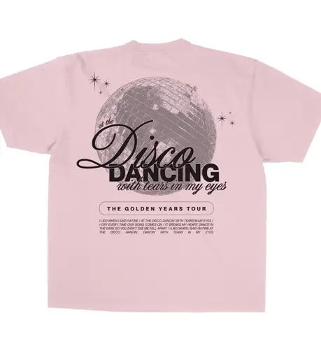 Joshua Bassett Dancing With Tears In My Eyes Tee Shirt Pink