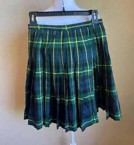 American Vintage VINTAGE HANDMADE pleated mini School girl Skirt | small