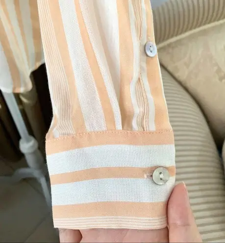 3/$15 The Good Jane Sun Ray Micha Shirt Peach White S