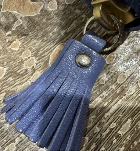 Anya Hindmarch FAITHFUL LARGE Round Long Wallet BLUEBELL