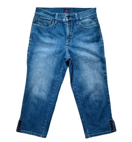 NYDJ Ariel Cropped Embellished Jeans