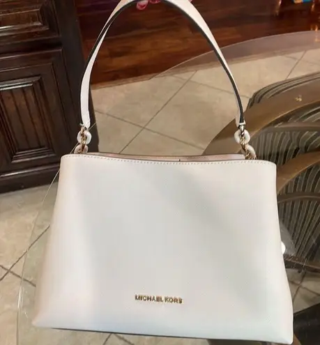 Michael Kors White MK Bag