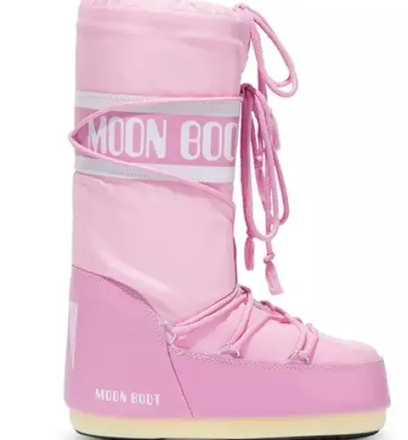 The Moon  Boot Women's Icon Nylon Cold Weather Boots In Pink