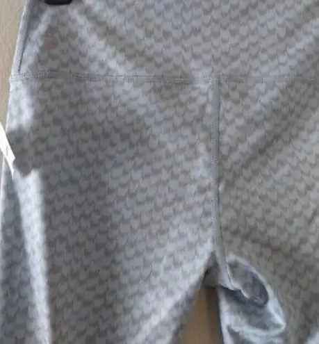 Z By Zella High Waist 7/8 Leggings Blue Fog Fuzzy Foulard Print