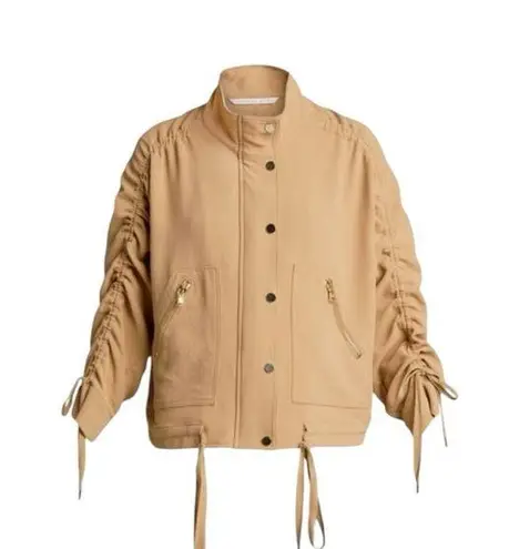 Veronica Beard - Paros Drawstring Jacket Women's Tan Jacket Sz S