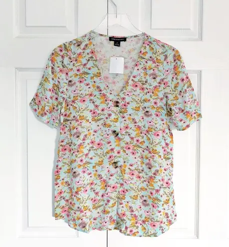 Something Navy ($10)  Easy Woven Floral Top