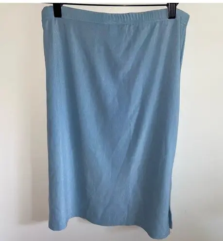 Nina Vintage  Taylor midi blue skirt