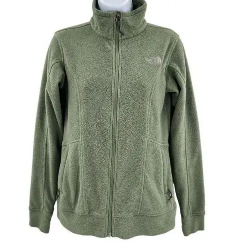 The North Face  Fleece Jacket Zip Up Coat Sage Green Women's Small