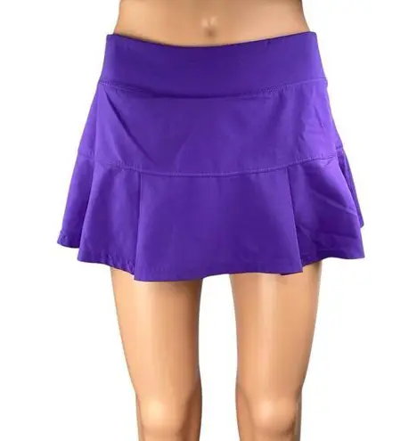 Prince Purple A Line Pleated Sporty Tennis Golf Athletic Skirt Skort Size S