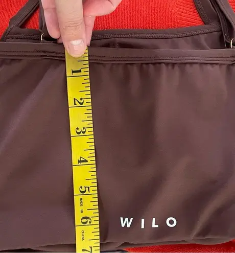 Wilo the Label Square Neck Tank Too Sports Bra Chocolate Brown Medium Like New