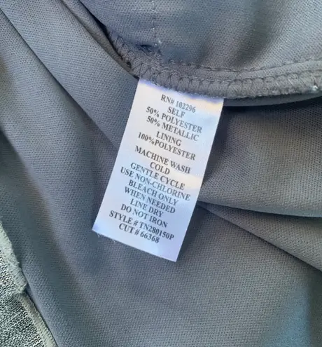 Connected Apparel Petite Silver Shift Dress