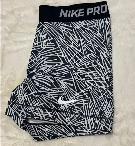 Nike Black and White Zebra Print  Pro Shirts