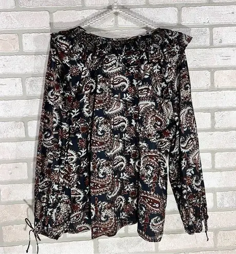 Cleobella Jillian Blouse in Avalon Block Print Size M
