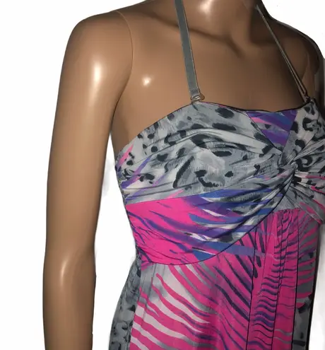 Venus Leopard/Palm Leaf print Maxi Dress