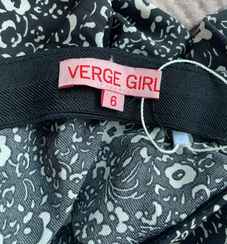 Verge Girl Black and White Floral Skirt