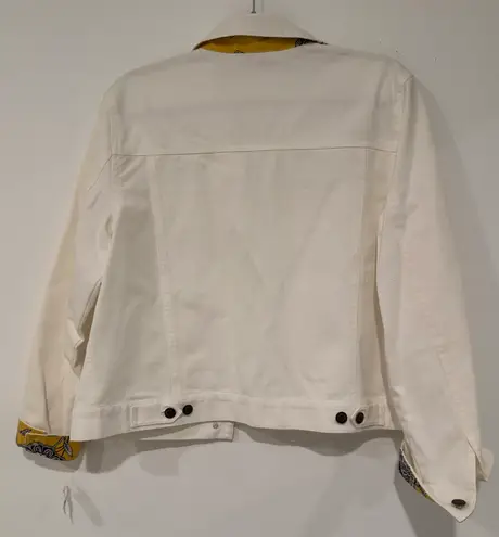 Talbots White Jean Jacket SZ M